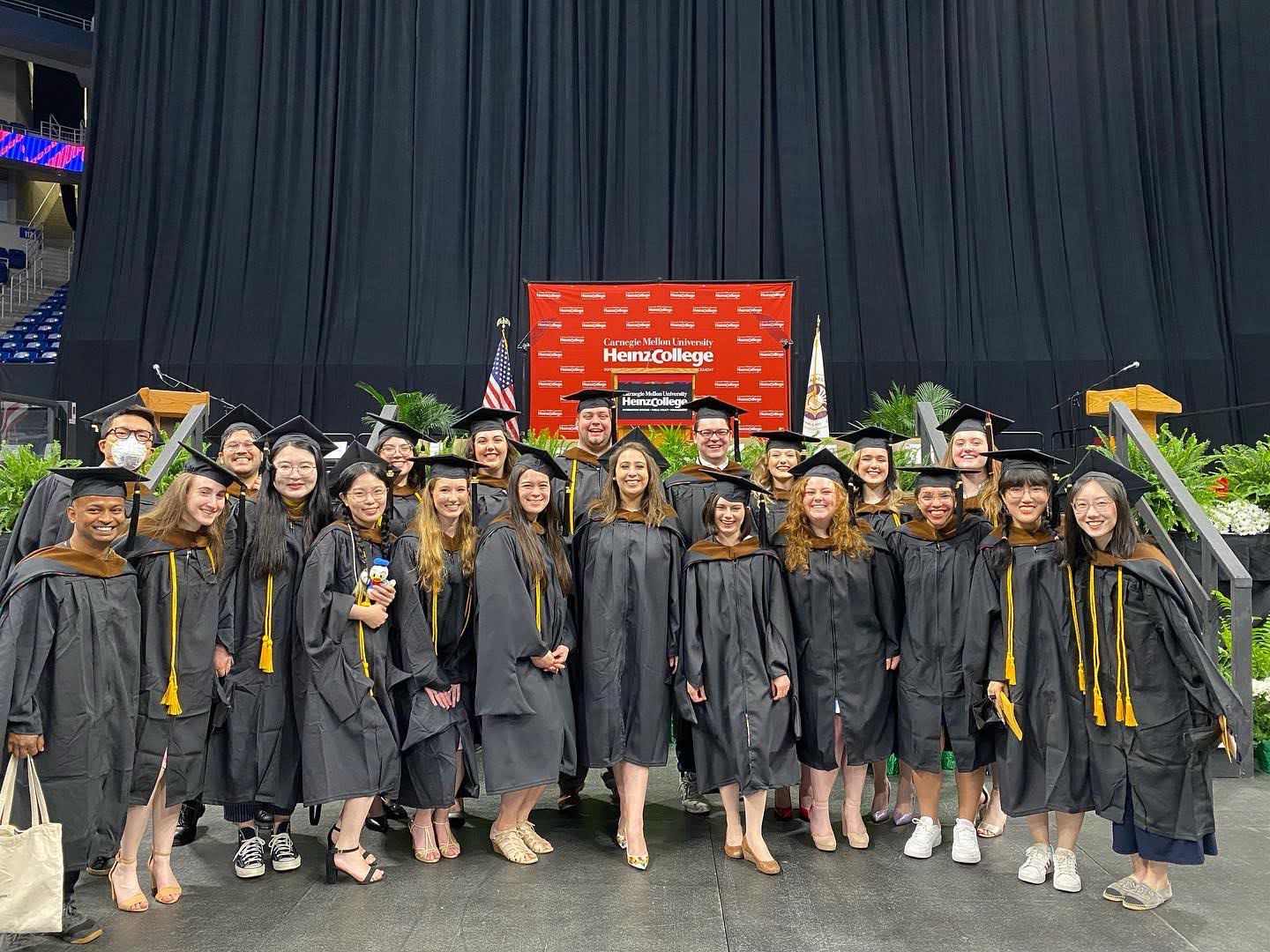 Andrew with his Carnegie Mellon Heinz College graduating class